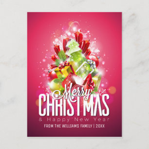 Cartes Pour Fêtes Annuelles Joyeux Noël Nouvel An souhaits avec photo de famil