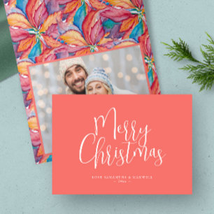 Cartes Pour Fêtes Annuelles Joyeux Noël Orange tendance