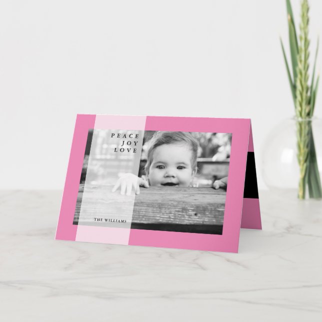 Cartes Pour Fêtes Annuelles Joyeux NOËL Paix Joie Amour (Devant)