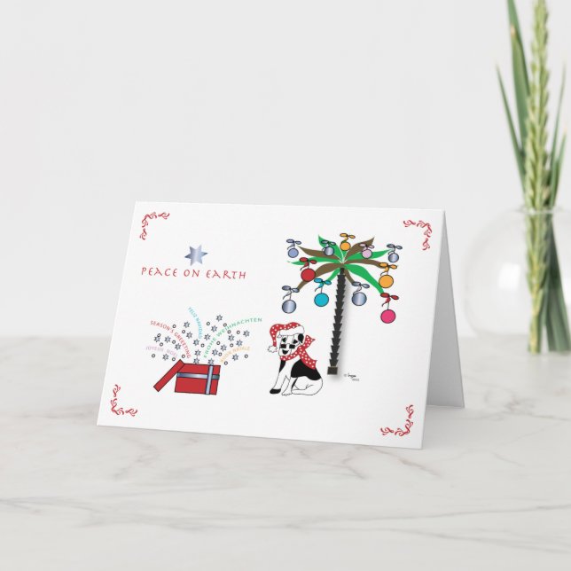 Cartes Pour Fêtes Annuelles Joyeux Noël - Paix sur Terre (Devant)