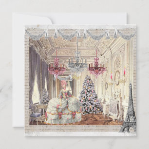 Cartes Pour Fêtes Annuelles Joyeux Noel Palace de Versailles ~Marie Antoinette