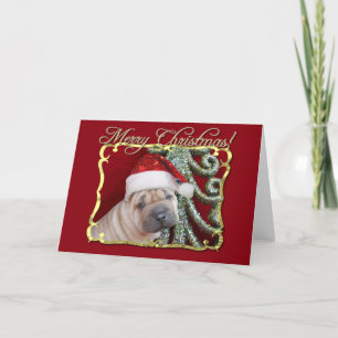 Cartes Pour Fêtes Annuelles Joyeux Noël partager chiot chiot de chiot de chiot