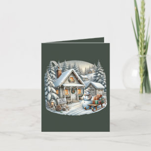 Cartes Pour Fêtes Annuelles Joyeux Noël Pays d'accueil ajouter le message