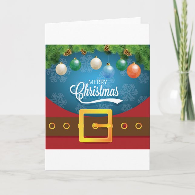 Cartes Pour Fêtes Annuelles Joyeux Noël Père Noël (Devant)