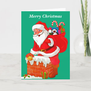 Cartes Pour Fêtes Annuelles Joyeux Noël Père Noël