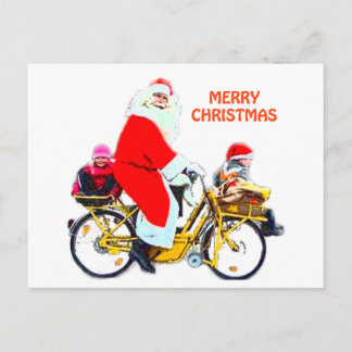 Cartes Pour Fêtes Annuelles Joyeux Noël Père Noël et Enfants