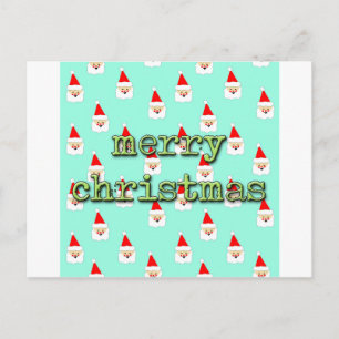 Cartes Pour Fêtes Annuelles joyeux noël père noël moderne milieu du siècle