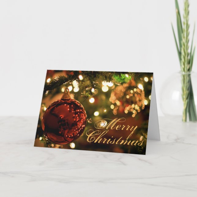 Cartes Pour Fêtes Annuelles Joyeux Noël personnalisé à l'intérieur (Devant)