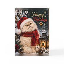 Joyeux Noël personnalisé Chat Persan de Noël