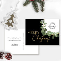 Joyeux Noël personnalisé Logo de l'entreprise Gold
