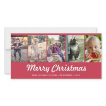Joyeux Noël Personnalisé Multi Photo Holiday