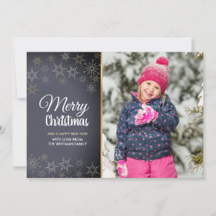 Cartes Pour Fêtes Annuelles Joyeux Noël Photo Charbon