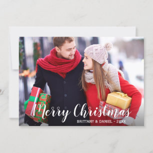 Cartes Pour Fêtes Annuelles Joyeux Noël Photo Couple Card WSt