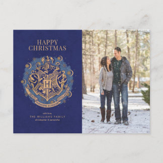 Cartes Pour Fêtes Annuelles Joyeux Noël | Photo de famille au blason de Poudla