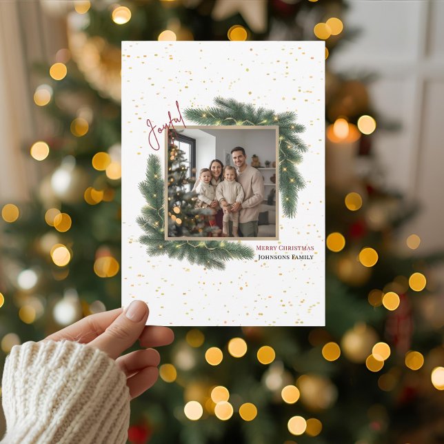 Cartes Pour Fêtes Annuelles Joyeux Noël Photo de famille personnalisée pour le (Créateur téléchargé)