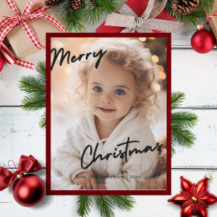 Cartes Pour Fêtes Annuelles Joyeux Noël Photo Fêtes Personnalisées