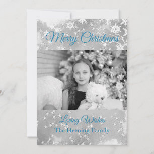 Cartes Pour Fêtes Annuelles Joyeux Noël Photo personnalisée Vœux affectueux