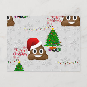 Cartes Pour Fêtes Annuelles joyeux noël poo émoji