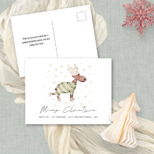 Cartes Pour Fêtes Annuelles Joyeux Noël pour les amateurs de patinage