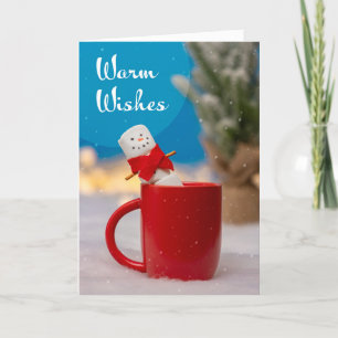 Cartes Pour Fêtes Annuelles Joyeux Noël pour tout marshmallow bonhomme de neig