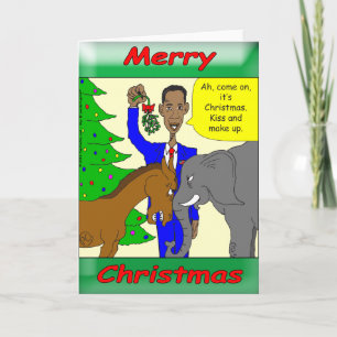 Cartes Pour Fêtes Annuelles Joyeux Noël Président Obama