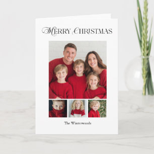 Cartes Pour Fêtes Annuelles Joyeux Noël quatre conception de photo