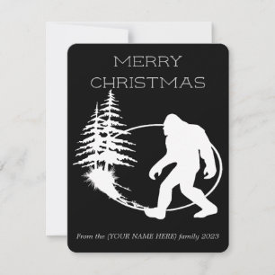 Cartes Pour Fêtes Annuelles Joyeux Noël Sasquatch