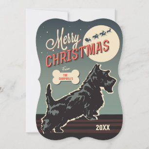 Cartes Pour Fêtes Annuelles Joyeux Noël Scottie