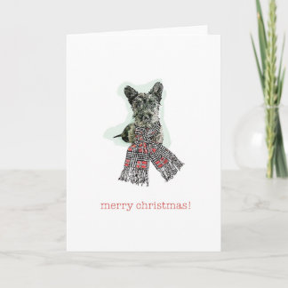 Cartes Pour Fêtes Annuelles Joyeux Noël Scotty Terrier écossais