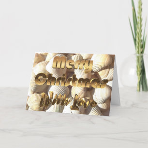 Cartes Pour Fêtes Annuelles Joyeux Noël Sea Shells Summer Tropical Beach