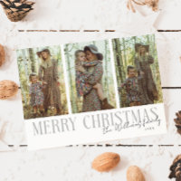Joyeux Noël Signature Multi Photo Blanc