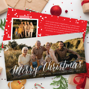 Cartes Pour Fêtes Annuelles Joyeux Noël Simple Script Minimaliste Photo