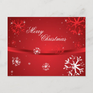 Cartes Pour Fêtes Annuelles Joyeux Noël Snowflakes 2