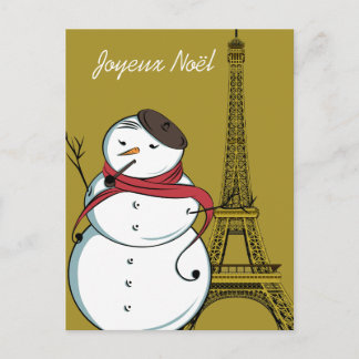 Cartes Pour Fêtes Annuelles Joyeux Noël Snowman
