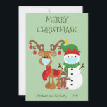 Cartes Pour Fêtes Annuelles Joyeux Noël Snowman 2021 Masque visage<br><div class="desc">Cette conception peut être personnalisée dans la zone fournie en modifiant la photo et/ou le texte. Vous pouvez également le customiser en cliquant sur Personnaliser ce Modèle, puis en choisissant l'option cliquer pour customiser et supprimer ou modifier la couleur de l'arrière - plan, ajouter du texte, modifier la couleur ou...</div>