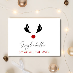 Cartes Pour Fêtes Annuelles Joyeux Noël Sober minimal, Sober Support Noël