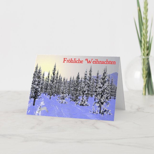 Cartes Pour Fêtes Annuelles Joyeux Noël - Solstice d'hiver (Devant)