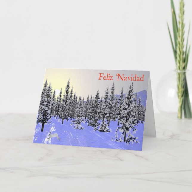 Cartes Pour Fêtes Annuelles Joyeux Noël - Solstice d'hiver (Devant)