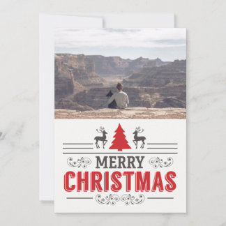 Cartes Pour Fêtes Annuelles Joyeux Noël Souhaite Retro Typographie Famille Pho