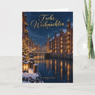 Cartes Pour Fêtes Annuelles Joyeux Noël Speicherstadt Hambourg