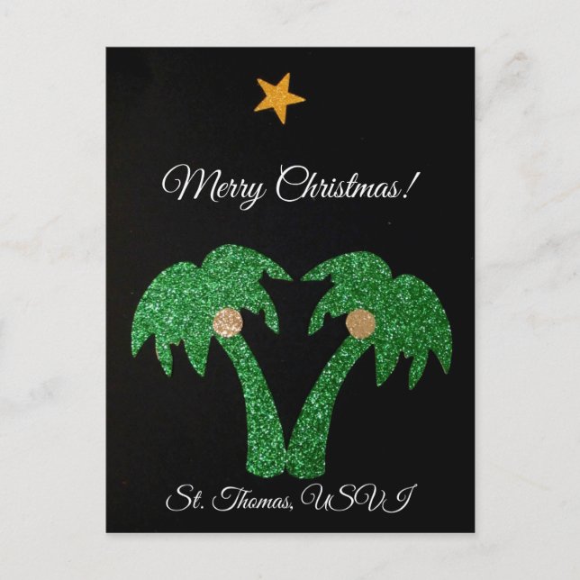 Cartes Pour Fêtes Annuelles Joyeux Noël, St. .Thomas USVI (Devant)