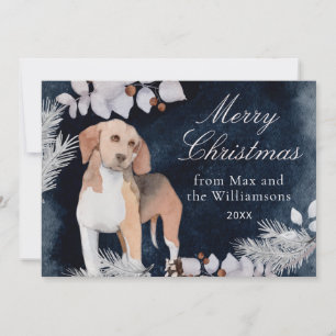Cartes Pour Fêtes Annuelles Joyeux Noël sur mesure beagle