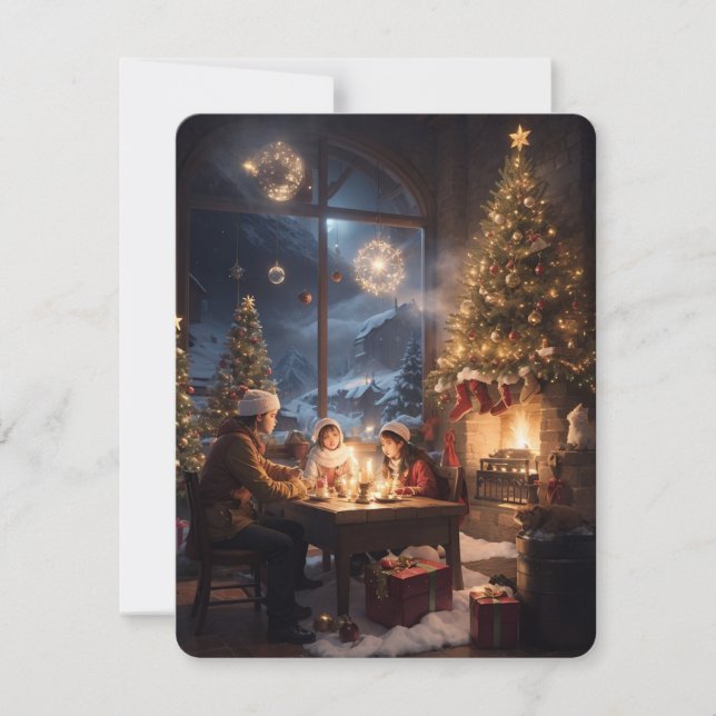 Cartes Pour Fêtes Annuelles Joyeux Noël Téléchargement numérique (Devant)