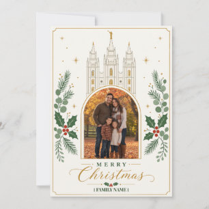 Cartes Pour Fêtes Annuelles Joyeux Noël Temple LDS Salt Lake City