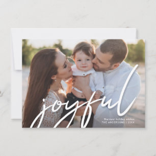 Cartes Pour Fêtes Annuelles Joyeux Noël tendance écriture manuscrite Script Ph