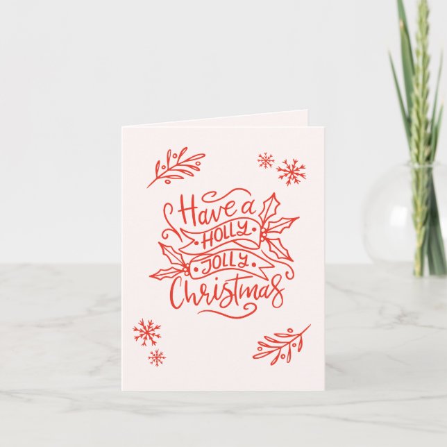 Cartes Pour Fêtes Annuelles Joyeux Noël tout simplement  (Devant)