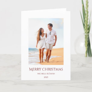 Cartes Pour Fêtes Annuelles Joyeux Noël Tropical Beach Vacances Photo
