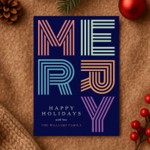 Joyeux Noël Typographie Amusante Couleur Bold