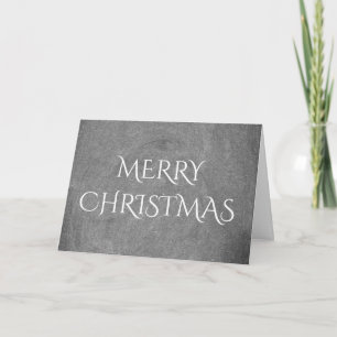Cartes Pour Fêtes Annuelles Joyeux Noël Typographie de tableau noir blanc
