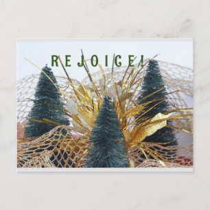 CARTES POUR FÊTES ANNUELLES JOYEUX NOËL UN ENFANT EST NÉ D'ARBRES